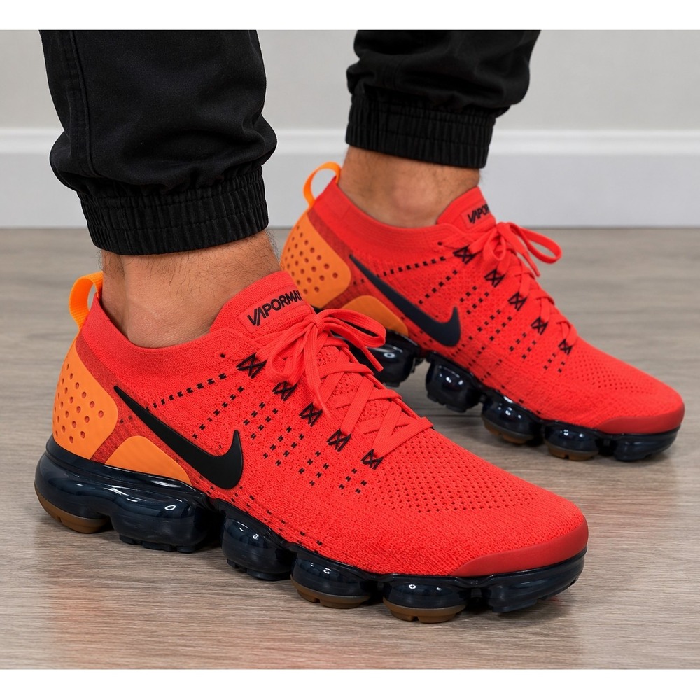 Nike Air VaporMax 2 Flyknit Men's 10 Red Orbit Spiderman AR5406-600